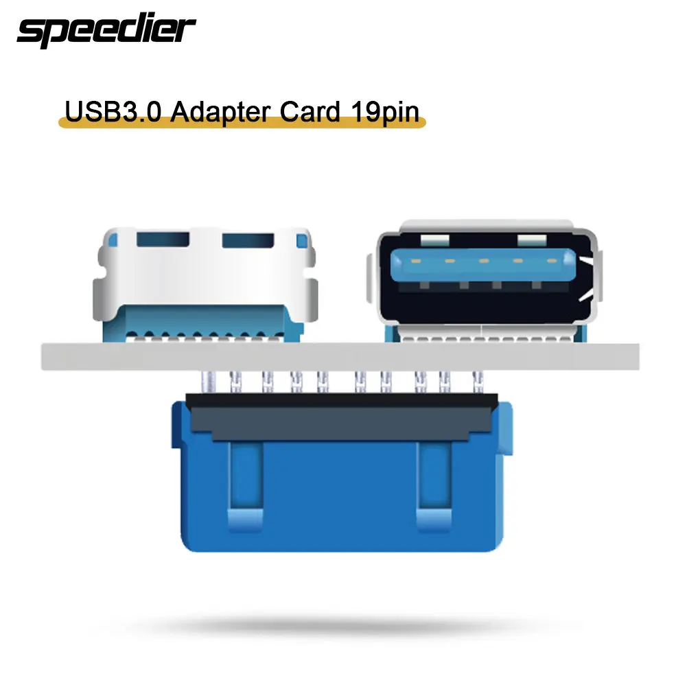 

19Pin USB 3.0 Adapter Card Motherboard Converter Nas Built-in Boot Flash Disk Adapter 19pin USB 3.0 Motherboard Adapter Card