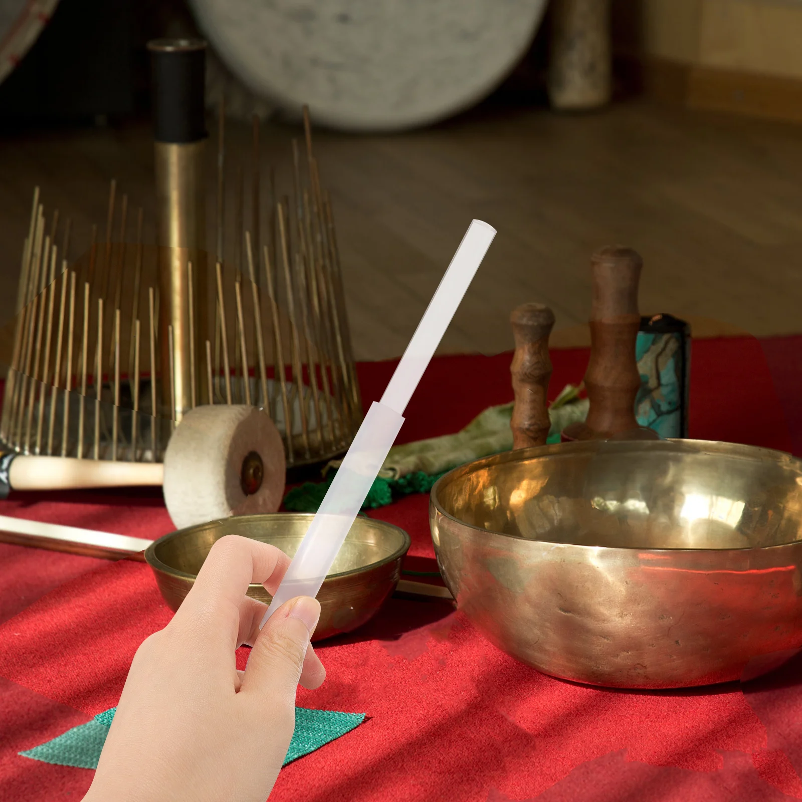 

Crystal Singing Bowl Mallet Sound Bowl Striker Rod Portable Lightweight Meditation Yoga Relaxing Sound Therapy