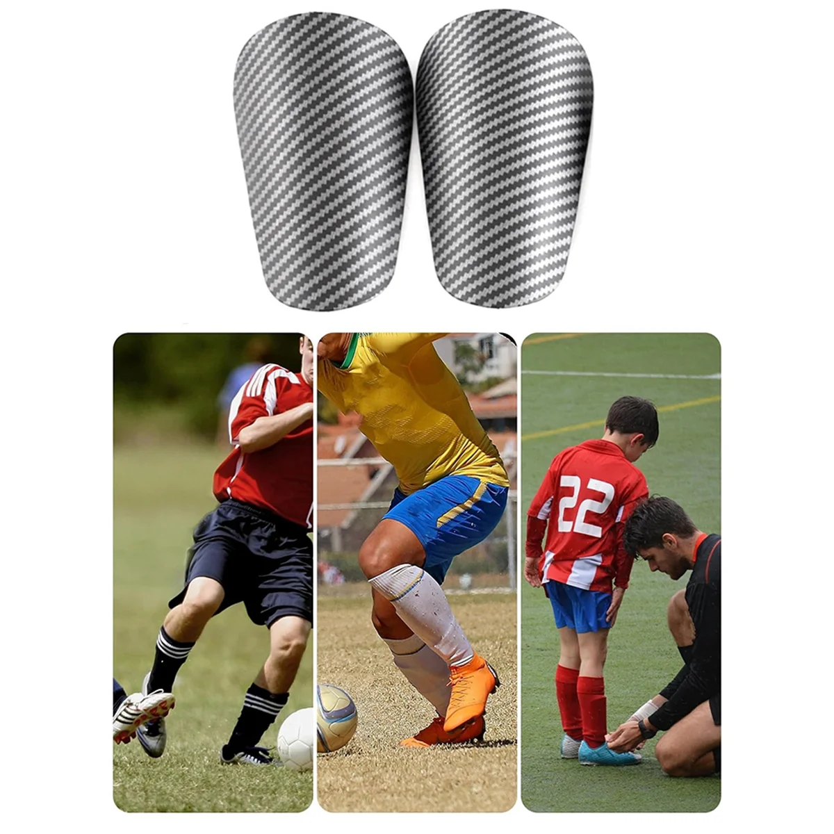 Sports Soccer Shin Pad Leg Support Football Shinguard for Adult Teens Football Thigh Knee Pads XS