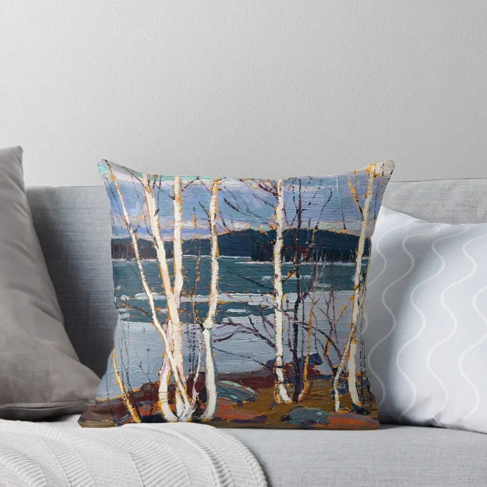 Tom Thomson - Spring in Algonquin Park Throw Pillow Christmas Throw Pillows Covers Cushion Cover Set Couch Pillows pillow