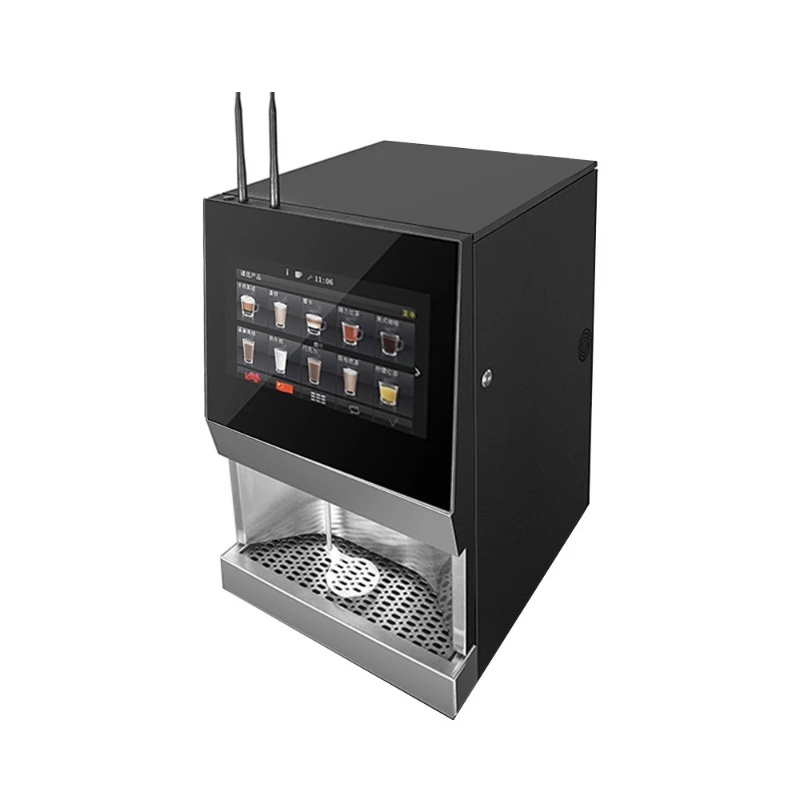 Commercial fully automatic coffee machine Self-service unmanned coffee machine Multi-language multi-menu Self-service