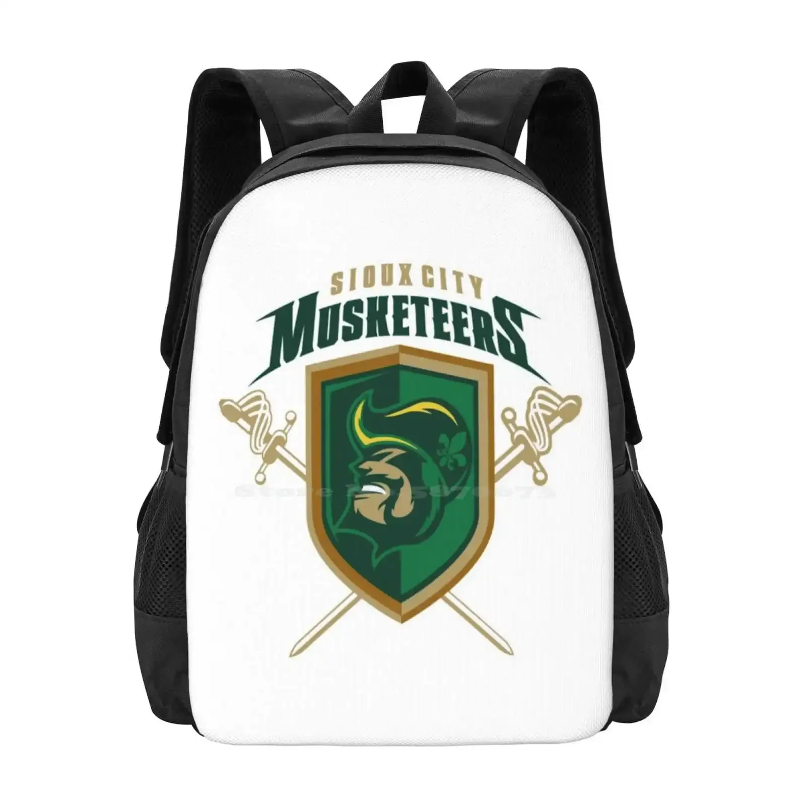 

Sioux City Musketeers Hot Sale Schoolbag Backpack Fashion Bags Sioux City Musketeers Logo Sioux City Musketeers Fans Ice Hockey