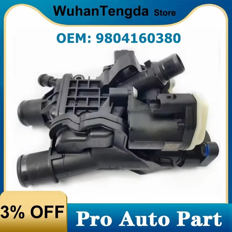 for Peugeot 508 Citroen C4 C5 Ford 2.0 BlueHDi Diesel Engine Coolant Thermostat Housing 9804160380