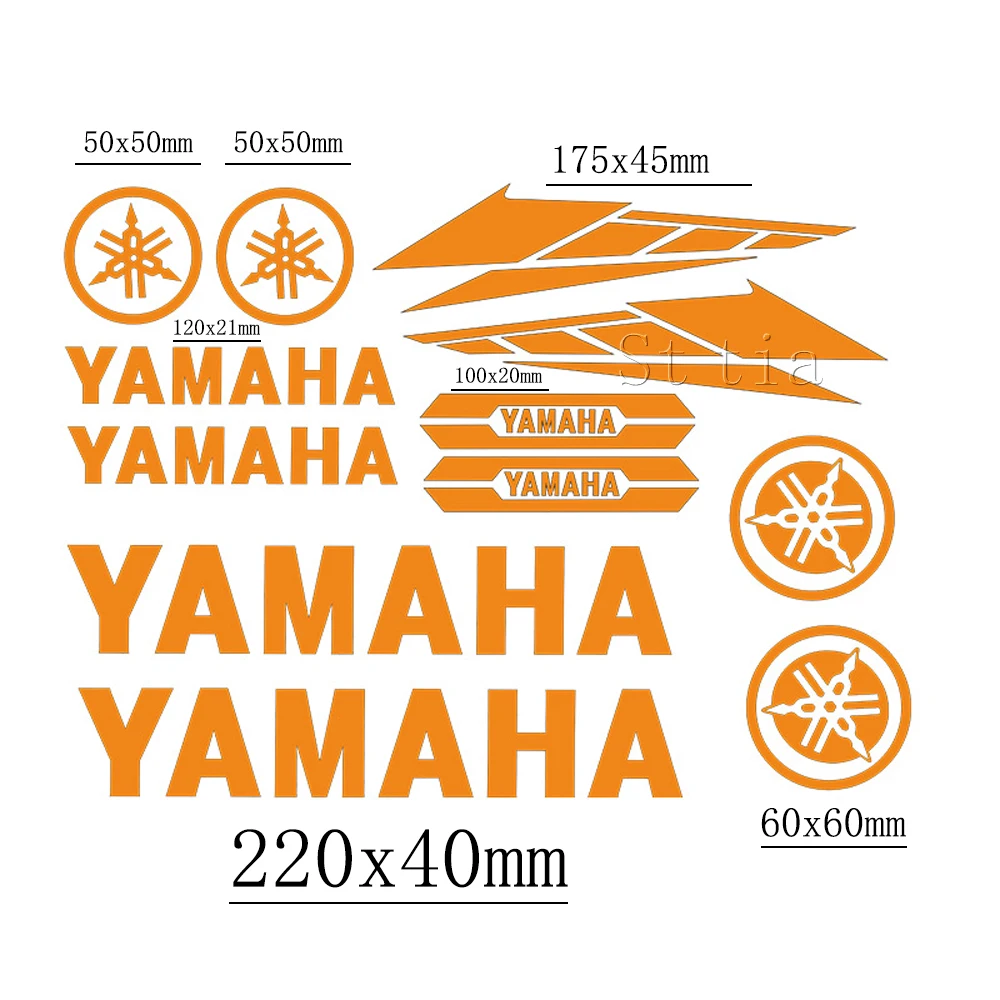 الفينيل ياماها ملصق شعار دراجة نارية خزان خوذة دراجة سيارة صائق كيت #6