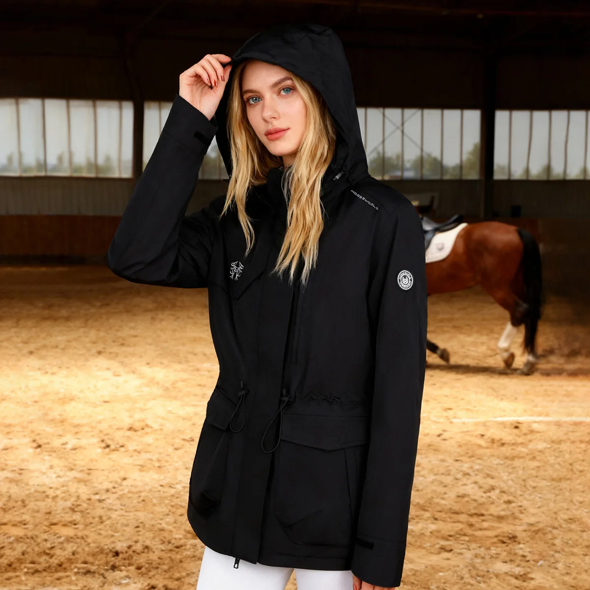 

Horseworld Windproof And Waterproof Riding Jacket - Unisex, Outdoor, Warm, And Extra Thick For Equestrian Sports