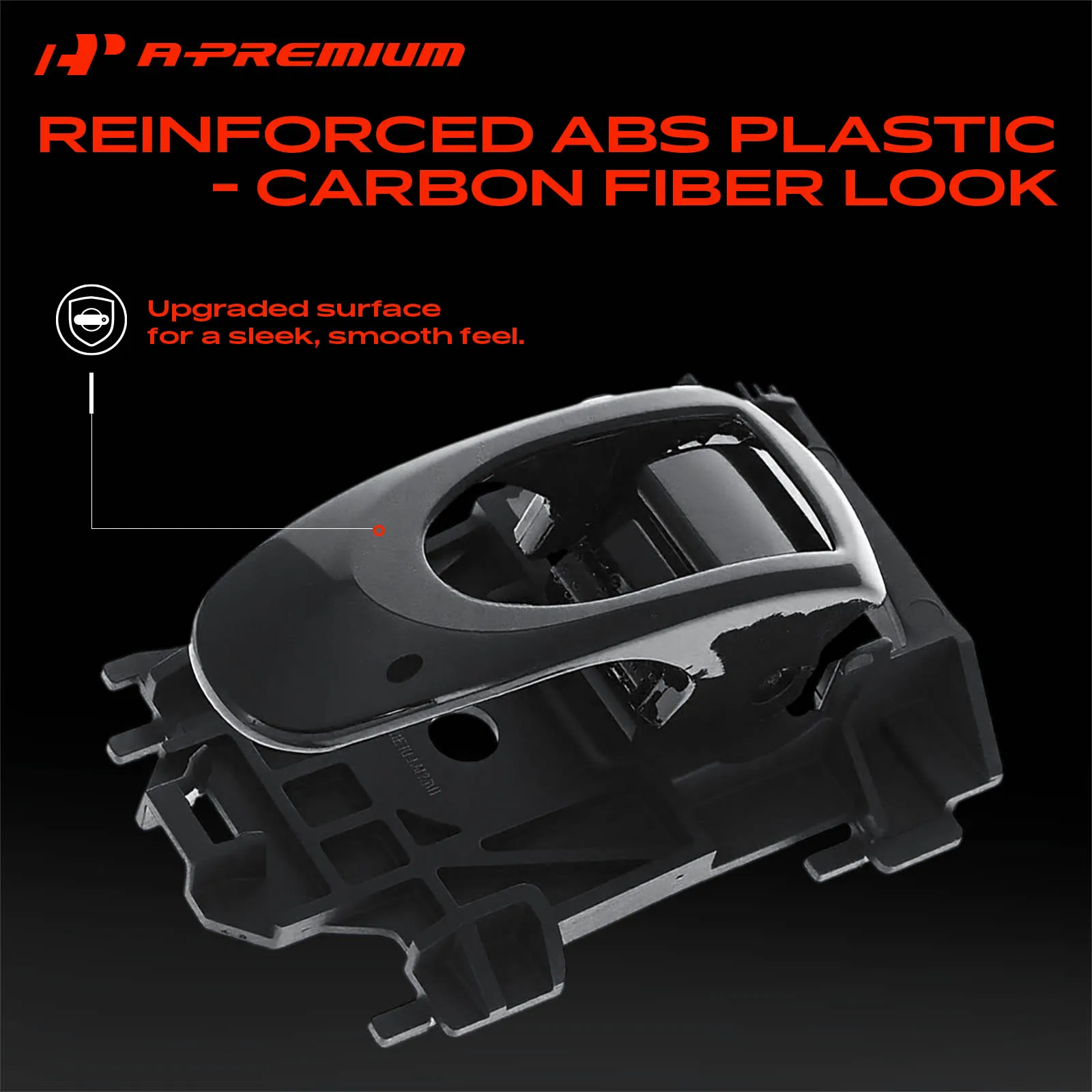 A-Premium Front Driver Side Carbon Fiber Interior Door Handle for Mitsubishi Eclipse 2006-2012