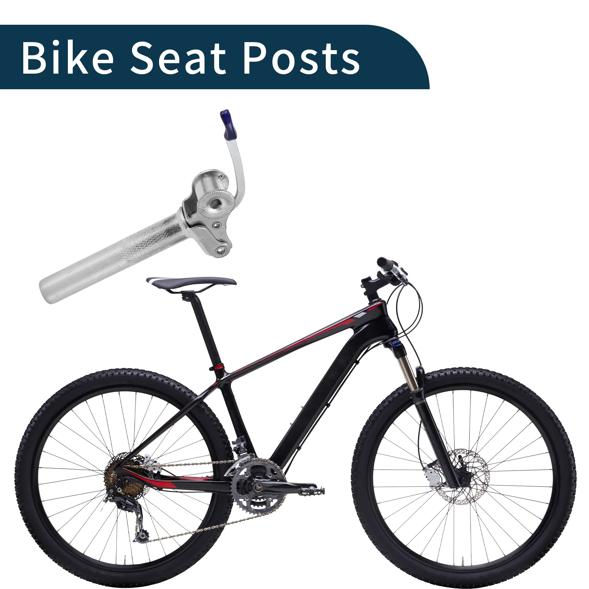 X Autohaux Fahrradsattelstützen 25,4 x 150/250/300 mm 27,2 x 150/250/300/350 mm 31,8 x 300 mm Batterie-Diebstahlschutz für Elektrofahrräder – Detail 8
