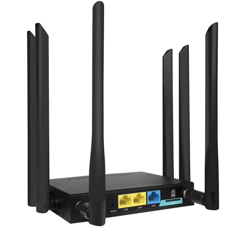 A85P Industrial Grade 4G WiFi Router 300M MIMO 4G+Routing+AP Mode 2X100M LAN+1X100M WAN Interface with SIM Card Slot US Plug
