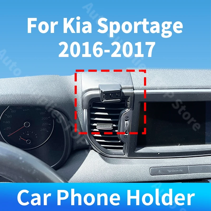

For Kia Sportage 2016 2017 Car Phone Holder Special Fixed Bracket Gravity 360 Rotation For Car Auto Interior Accessories