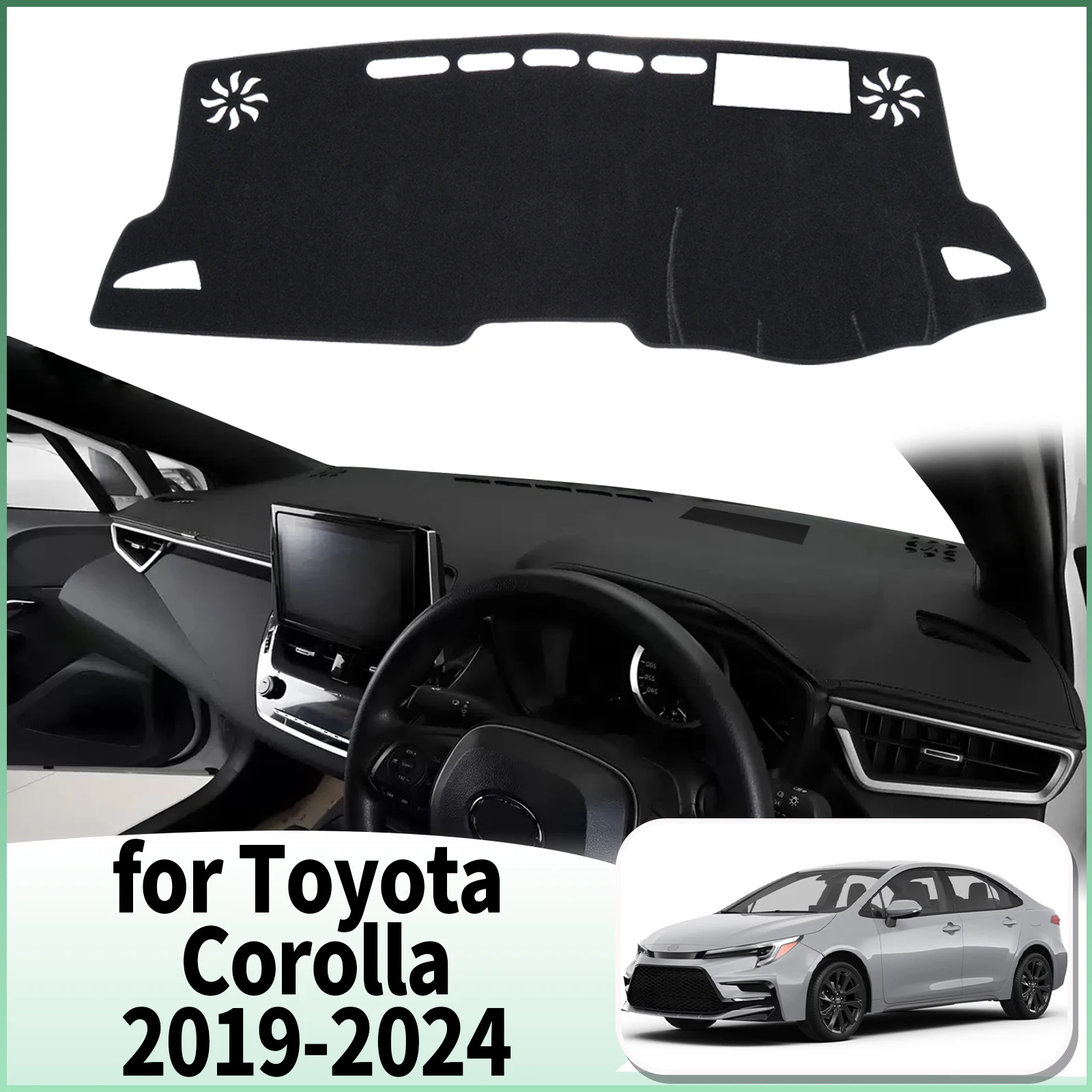 

fit for Toyota Corolla E210 12th 2019 2020-2024 Car Dashmat Accessories Dashboard Cover Pad DashMat Sunshade Protective Carpet