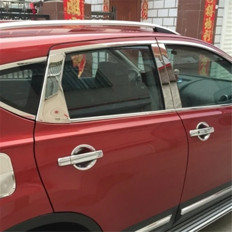 

WELKINRY For Nissan Qashqai J10 1st Generation 2007-2013 Dualis Car Body Door Window Central Middle B C Column Pillar Post Trim