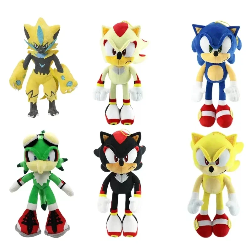 New Sonic the Hedgehog Cartoon Sonic the Hedgehog Super Mouse Shadow Super Sony Shadow Grab Plush Game Toy