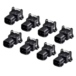 8pcs Fuel Injector Wiring Connector Adapter EV6 to EV1 USCAR LS2 LS3 LSX LS1 LT1 TPI Car Replacement Parts