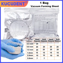 Dental Lab Splint Thermoforming Materials Orthodontic Splint Retainer Vacuum Forming Sheet Soft/Hard Plastic 1.0/1.5/2.0/3.0mm