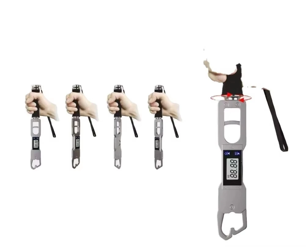 

Aluminium Fish Lip Gripper Extender with 360° Rotating Handle Model Built in Scale for Holding Fish Tight Grip Fishing Pliers
