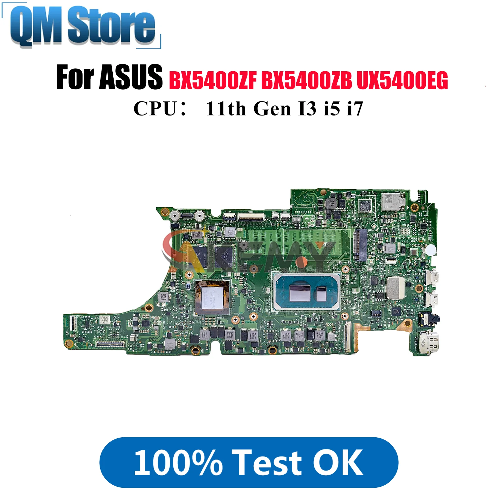 UX5400EG Scheda Madre Del Computer Portatile Per ASUS P5400ZB RX5400ZB BX5400ZB UX5400 BX5400ZF RX5400ZF RX5400ZF Mainboard W/ 11th Gen I3 i5 i7