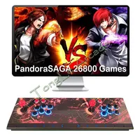 3D PandoraSaga WIFI box 26800 in 1 Save Function Arcade stick Retro Game LED Console Metal Cabinet Support 4 Players Zero Delay