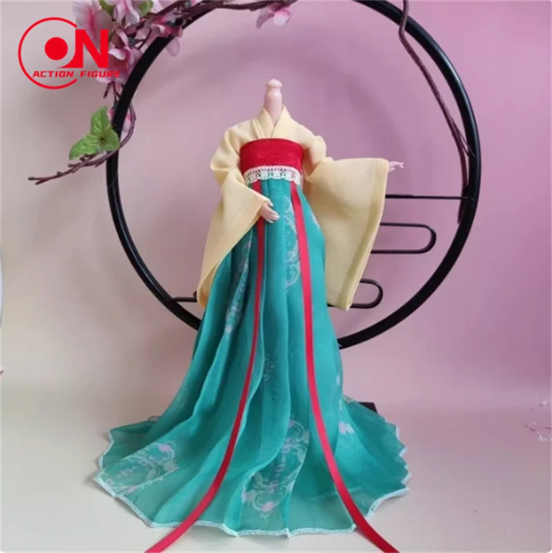 Stili diversi Soldato femminile in scala 1/6 in stile cinese stampato antico Hanfu adatto per bambola Action Figure da 12 pollici