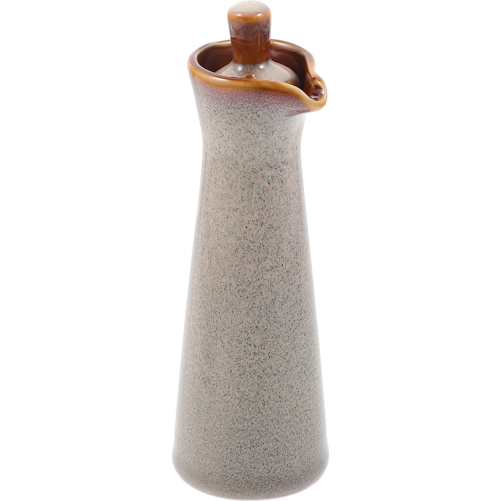

Cabilock Seasoning Bottle Oil Vinegar Dispenser for Olive Oil Kitchen Condiment Ceramic Beige Cooking Shaker