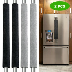 2 Pcs 40*12cm Appliance Handle Cover Velvet Cloth Anti-skid Sliding Door Handles Protector For Refrigerator Microwave