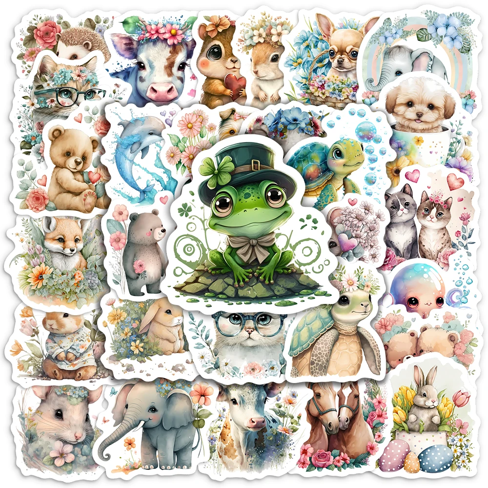 Cute Aesthetic Animal Stickers - Kids Toys Laptop 评论和价格
