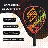 INSUM Padel Racket Lightweight Padel Tennis Racquets With Diamond Shape & Anti-Vibration System Suitable For Beginner To Advance 5