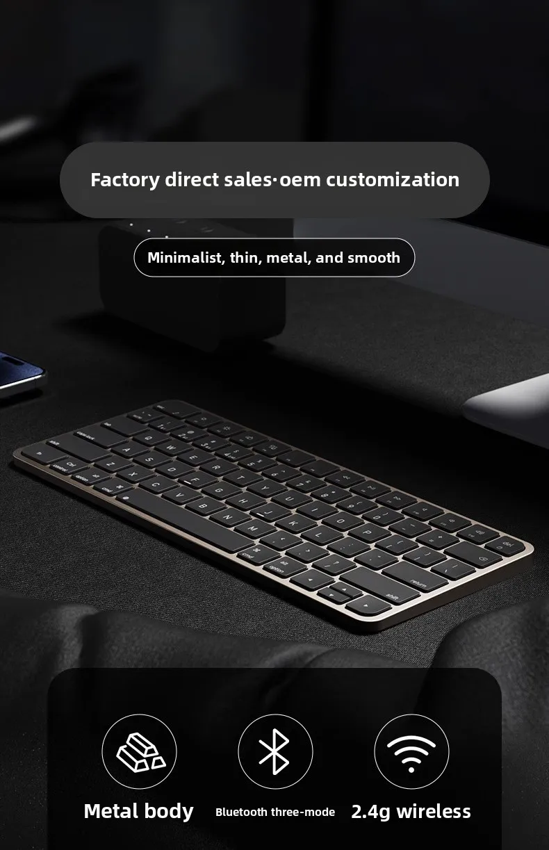 Wireless Slim Magic Control Bluetooth Keyboard and Mouse Combo is suitable for Xiaomi tablet, mobile phone, computer, iPad - Image 4