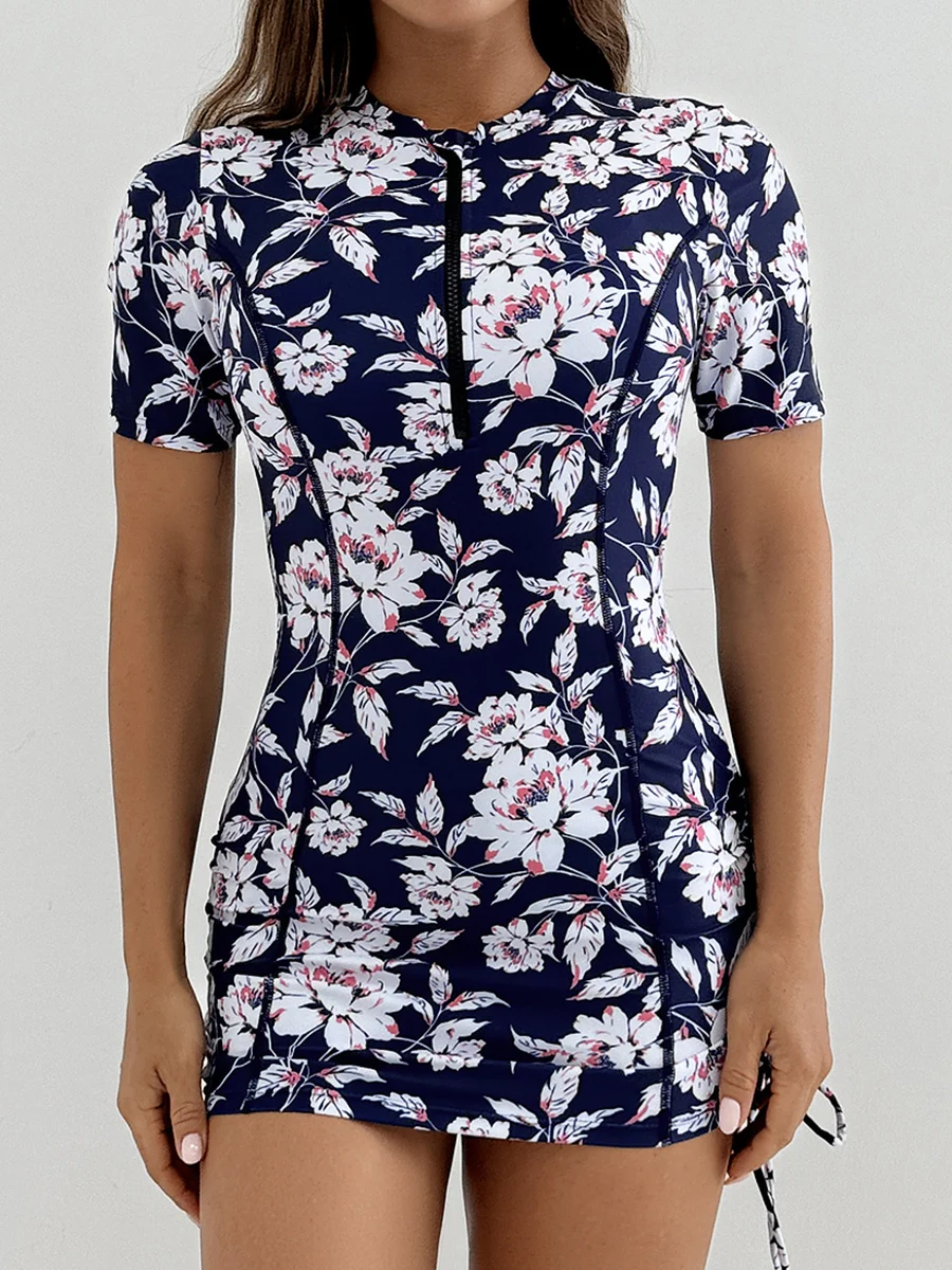 2026 ملابس سباحة مطبوعة الإناث سستة Tankini قطعتين ملابس السباحة النساء الشاطئ الاستحمام السباحة لباس سباحة بحر XXL #5