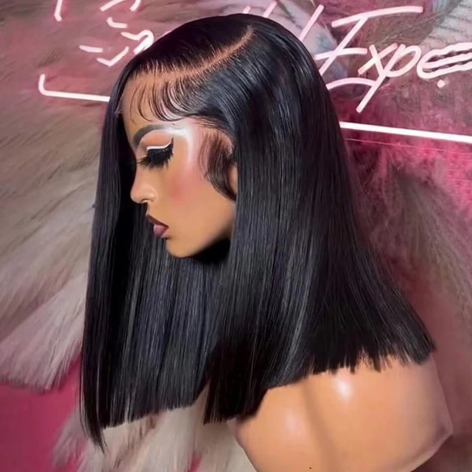 

250 Плотность Необработанные Волосы Вьетнамский Костяной Прямой Боб Парик 100 Человеческих Волос 13x6 Hd Парик Фронта Шнурка 13x4 Парик Человеческих Волос 12A