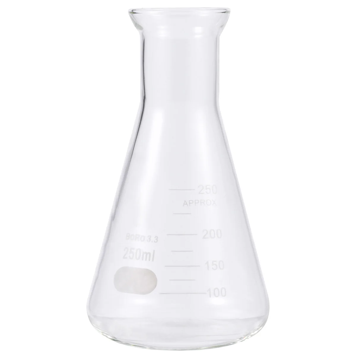 

Triangle Glass Flask Student Use Beaker Laboratory Glassware Flasks Chemistry with Stopper