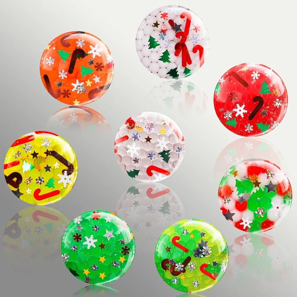 Mini boules anti-Stress de noël de 3.5cm, jouets Squishy, jouets sensoriels pour enfants et adultes, Anti-anxiété, soulagement du Stress, cadeaux de fête