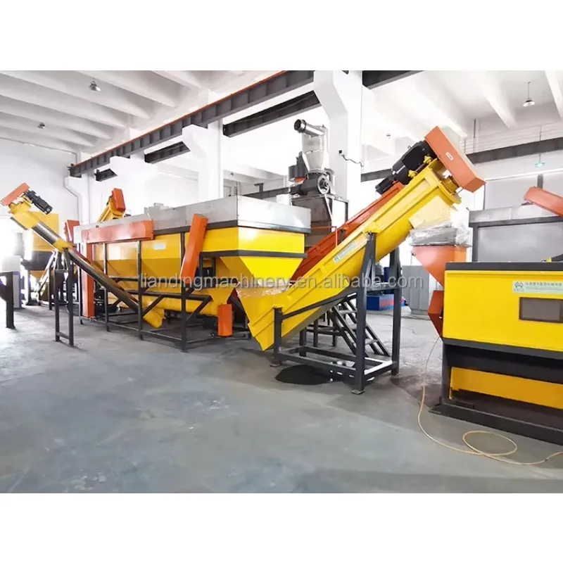 Customized Automatic Plastic Crushing Washing Recycling Machine With Waste LDPE PE PP