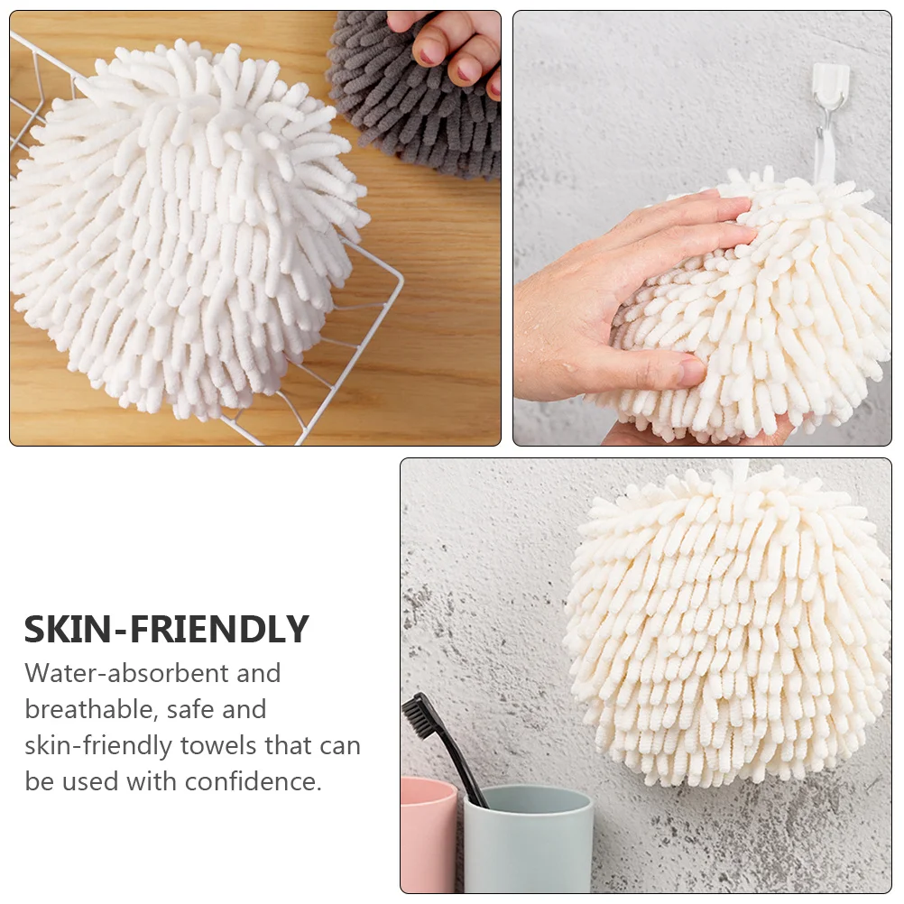 

1Pcs Chenille Absorbent Hanging Hand Towel Quick Dry Soft Fabric Water Absorption Kitchen Household Cleaning Cloth