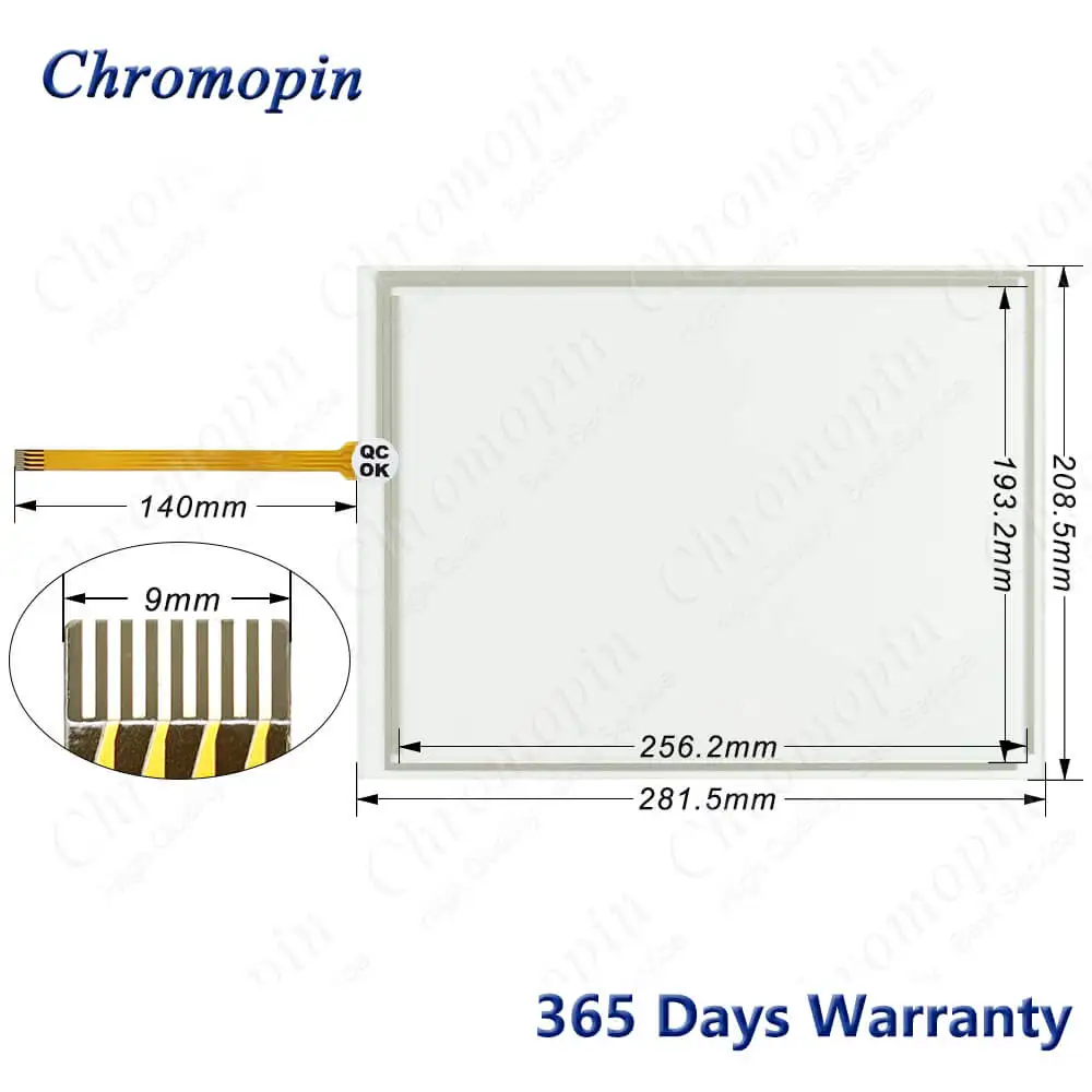 Imagem -05 - Touch Screen Painel Digitalizador de Vidro para Schneider Hmigto6310 Touchscreen e Frente Sobreposição Película Protetora