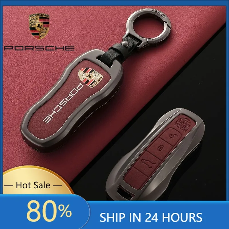 

Наклейки для интерьера автомобиля Porsche, новый кожаный чехол для ключей, для Porsche Panamera, Cayenne 971, 911, 9YA, Macan, Boxster, 3 Butt