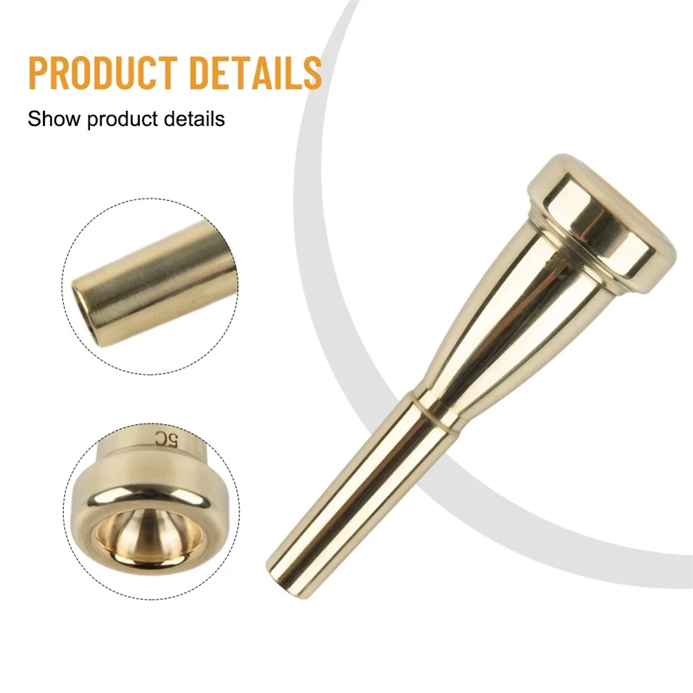 قطعة فم بوق ذهبي وفضي فاخر 3C 5C 7C، درجة احترافية لأفضل صوت غني، هدية لاعب متقدمة، شحن سريع