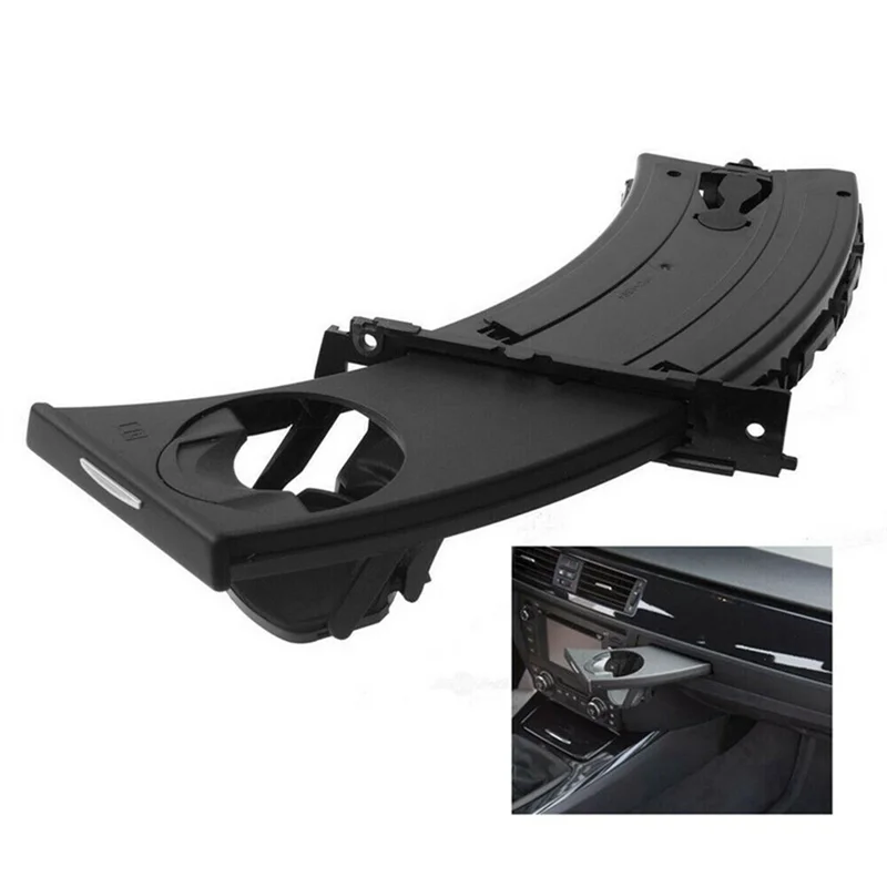 B78B-ยานยนต์ด้านหน้าซ้ายและด้านหน้าขวาที่วางแก้วแบบพับเก็บได้สำหรับ BMW E90 E91 318I 325I 2005-2012 51459173463 51459173469 พา
