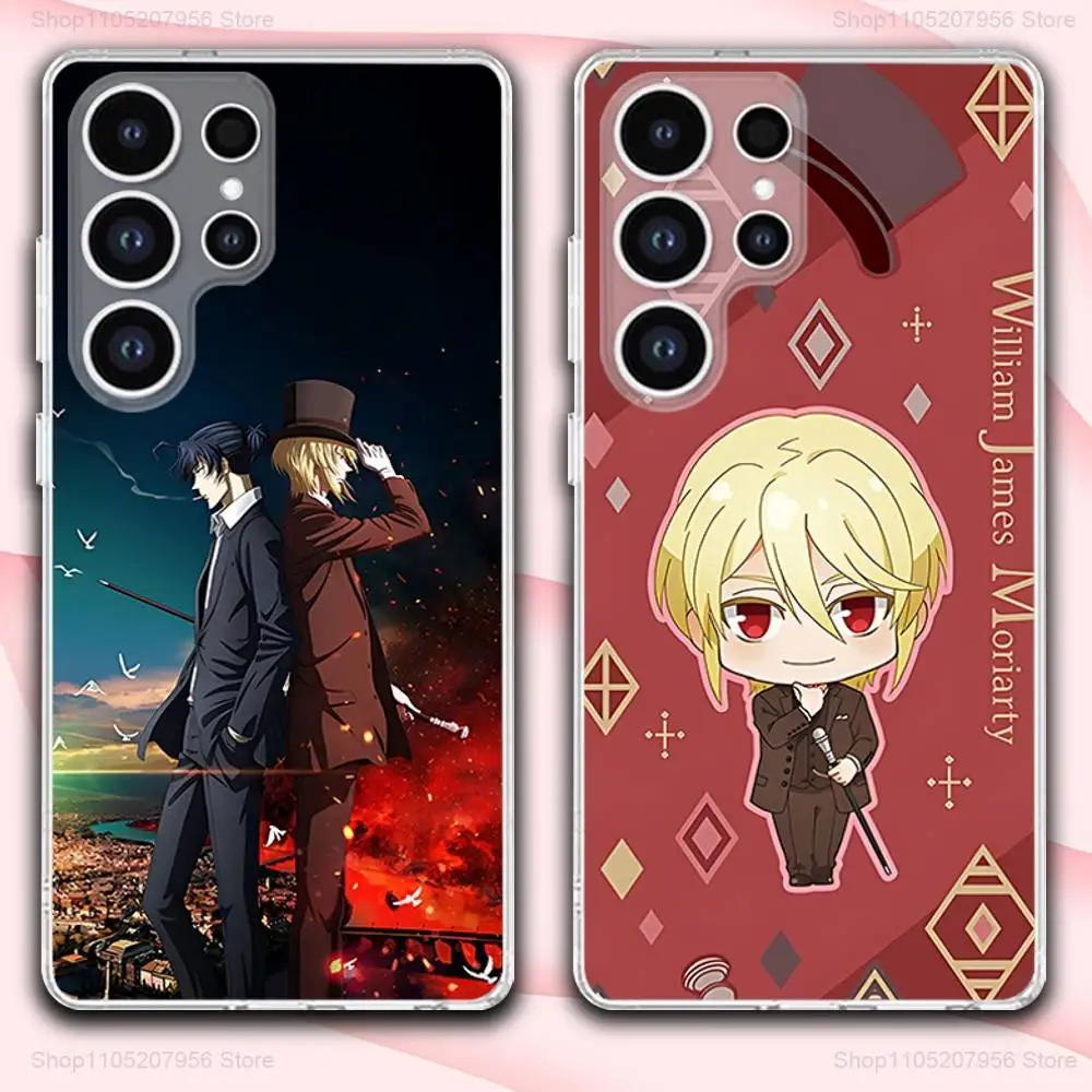 M-Moriarty Comics P-Patriot Phone Case For Samsung A30,71,51,S9,10,20,Ultra,FE,Lite,S25,24,22,23,21,PIus,Transparent, Silicone