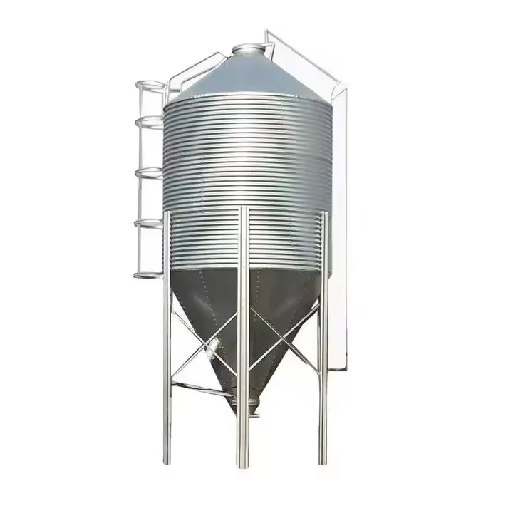 

3 tons Galvanized Steel feed silo automatic feeding system for pig farm piggery equipment feed tower