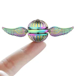 Golden Snitch Fidget Spinner Metal Antistress Hand fingertip gyro Rotation Cupid Spinning Top Stress Relief Toys for Kid Adults