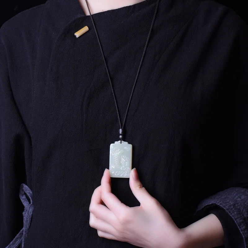 

Exquisite Hetian Jade Smooth Sailing Pendant