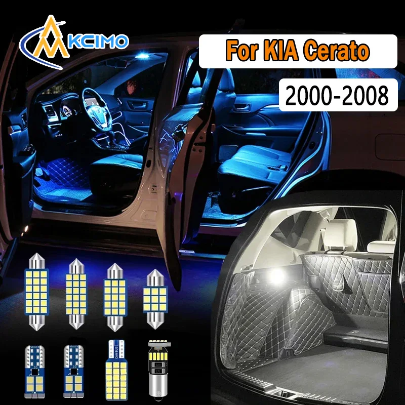 

Canbus LED Interior Light Kit For KIA Cerato 2000-2008 Super Bright Dome Map Door Lights Easy Install Bulbs Set
