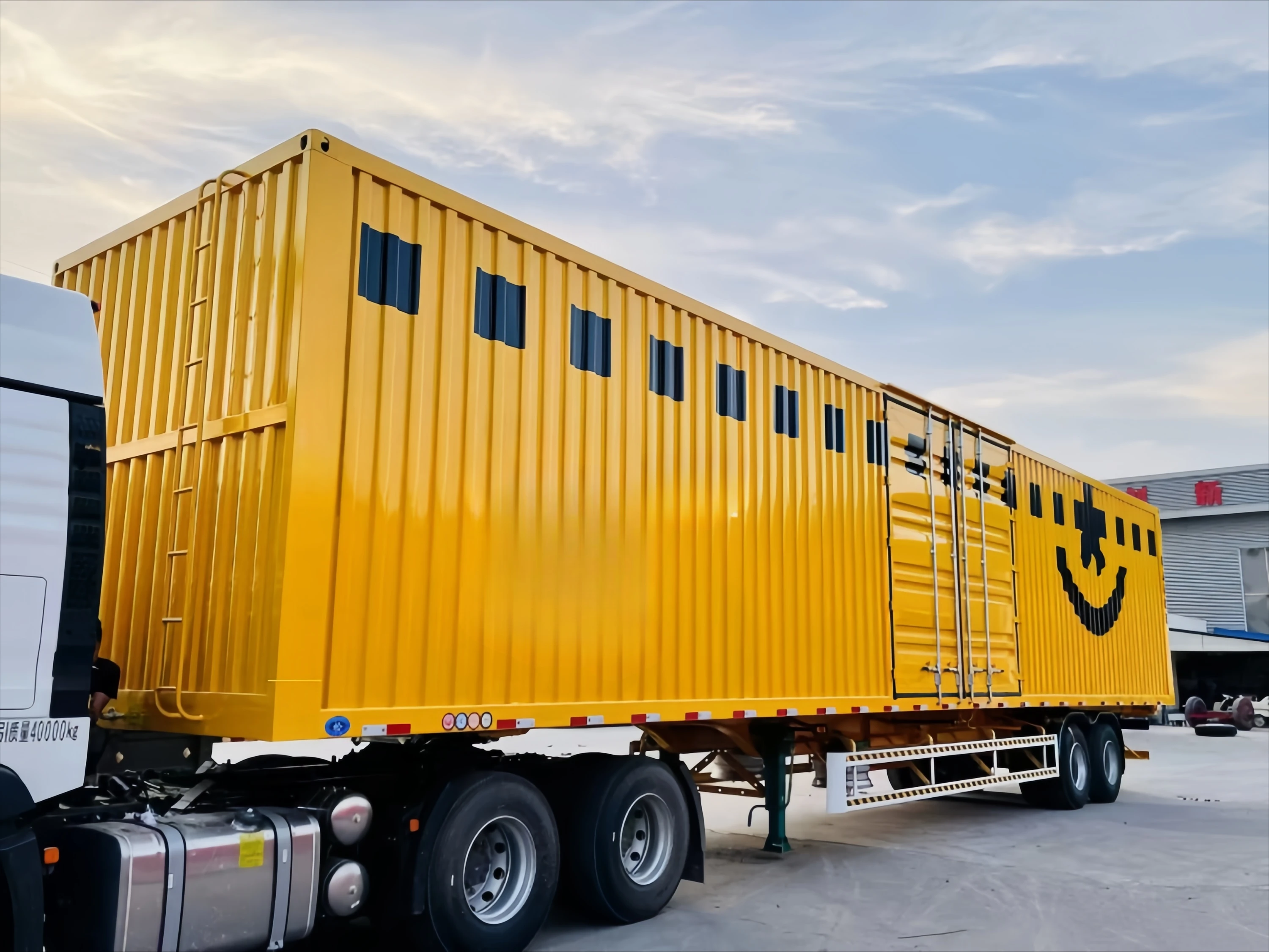 High Quality Truck Head Box Trailer 12M Trailer On Sale