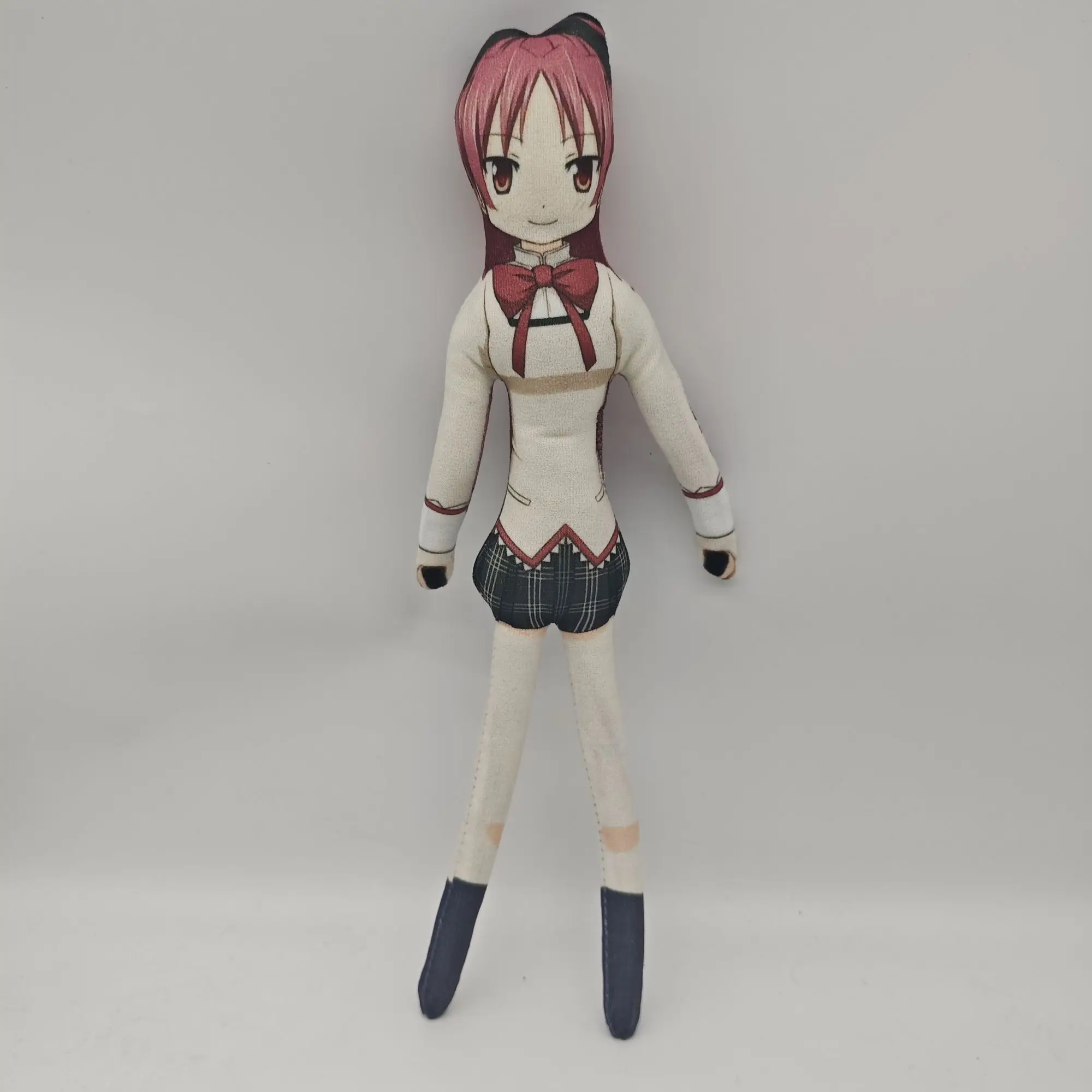 27cm Puella Magi Madoka Magica Anime Plush Doll Sakura Kyoko Kaname Madoka Tomoe Mami Twistable Stuffed Abstract Figure for Part view 3
