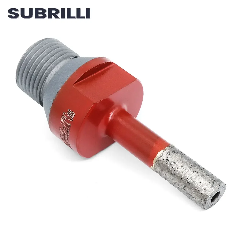 SUBRILLI Diamond Core Drill Bits 10mm Cnc Finger Milling Bit For Stone Granite Quartz Porcelain Countersink Drilling 1/2Gas