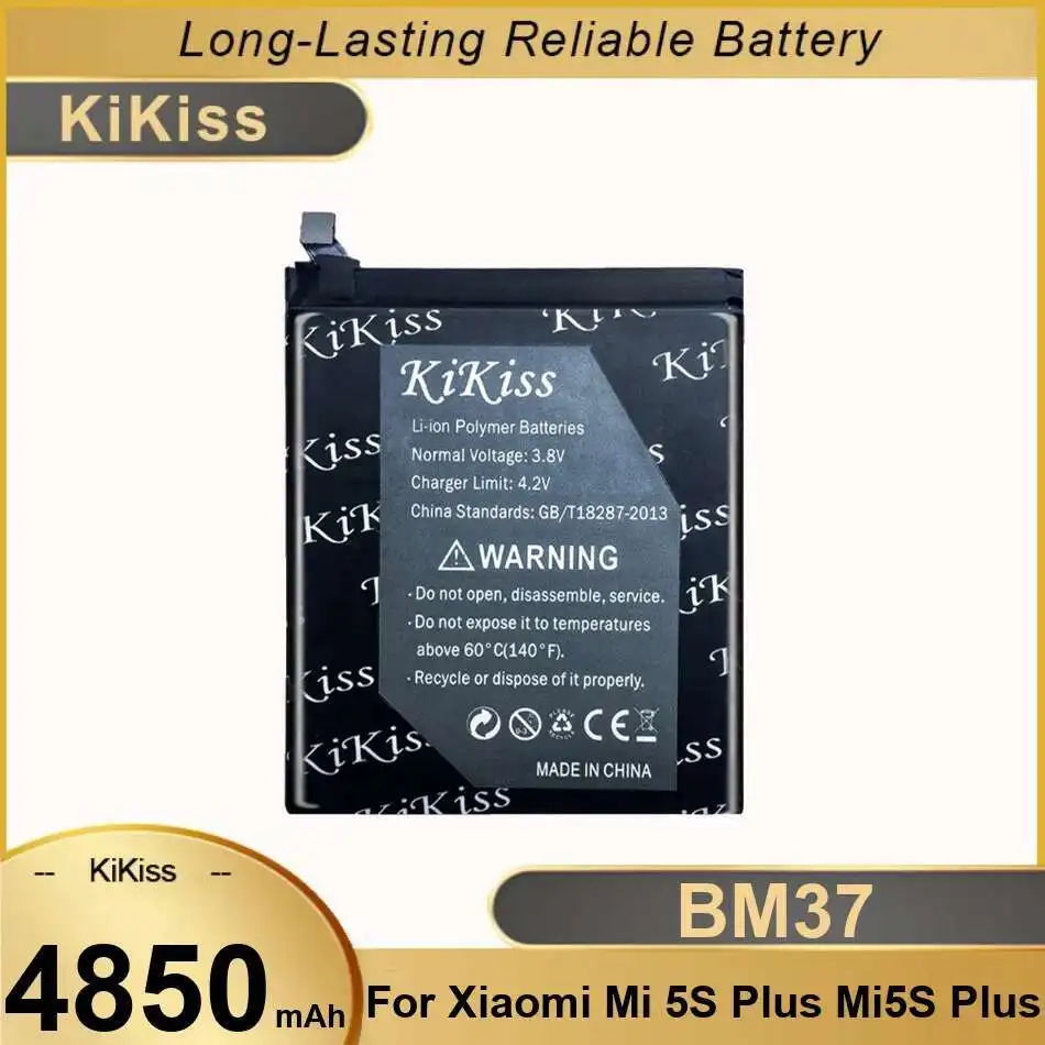 

4850Mah Good Low-Temperature Performance For Xiaomi MI 5S Plus Mi5s Safe Mobile Phone Battery BM37