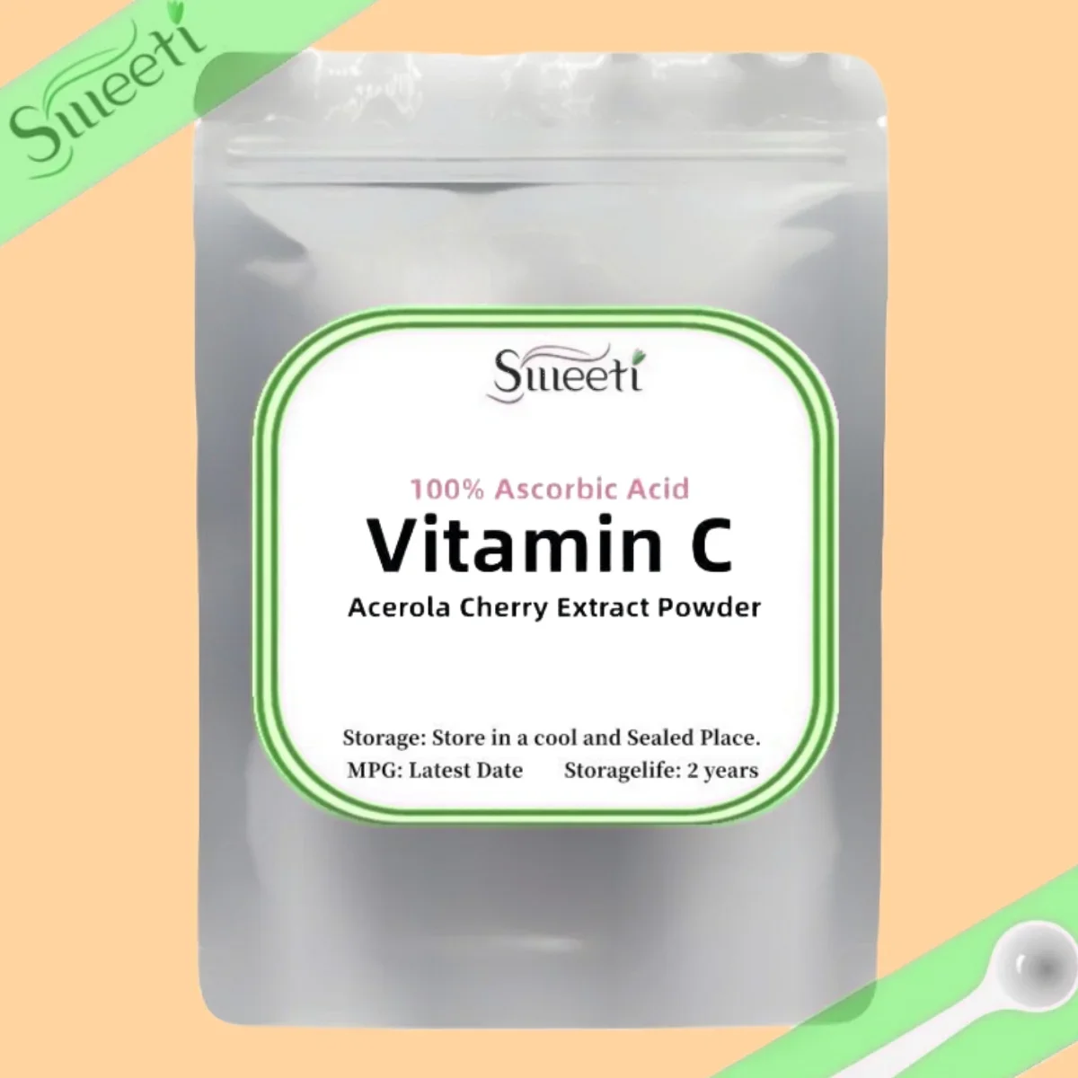 Free Shipping 50g-1000g 100% Ascorbic Acid Vitamin C Powder Whitening Skin Care