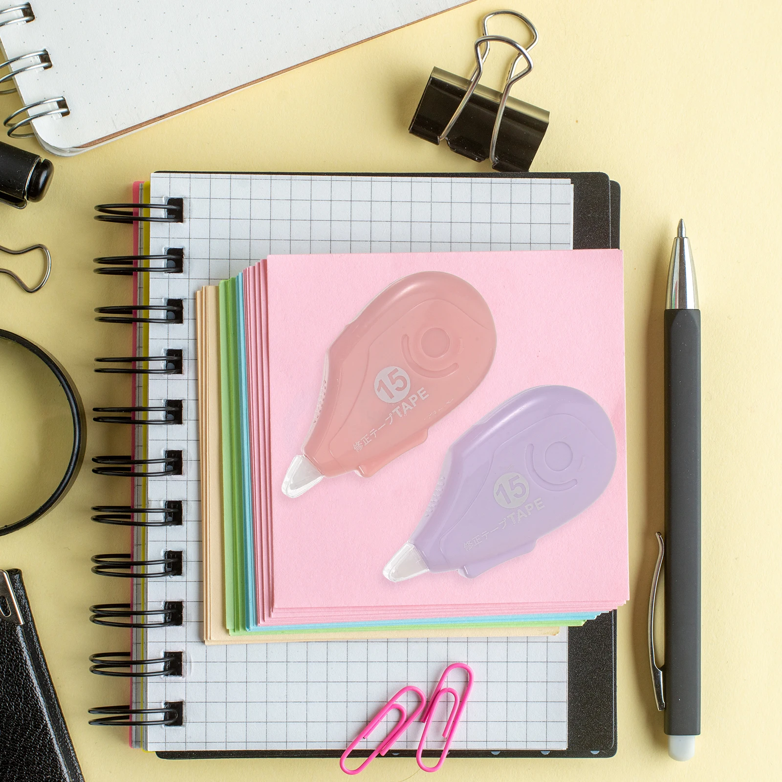 COHEALI 6 sztuk Korektor w Taśmie Klej Szybkoschnący Czyste Pisanie Artykuły Szkolne Biurowe Domowe