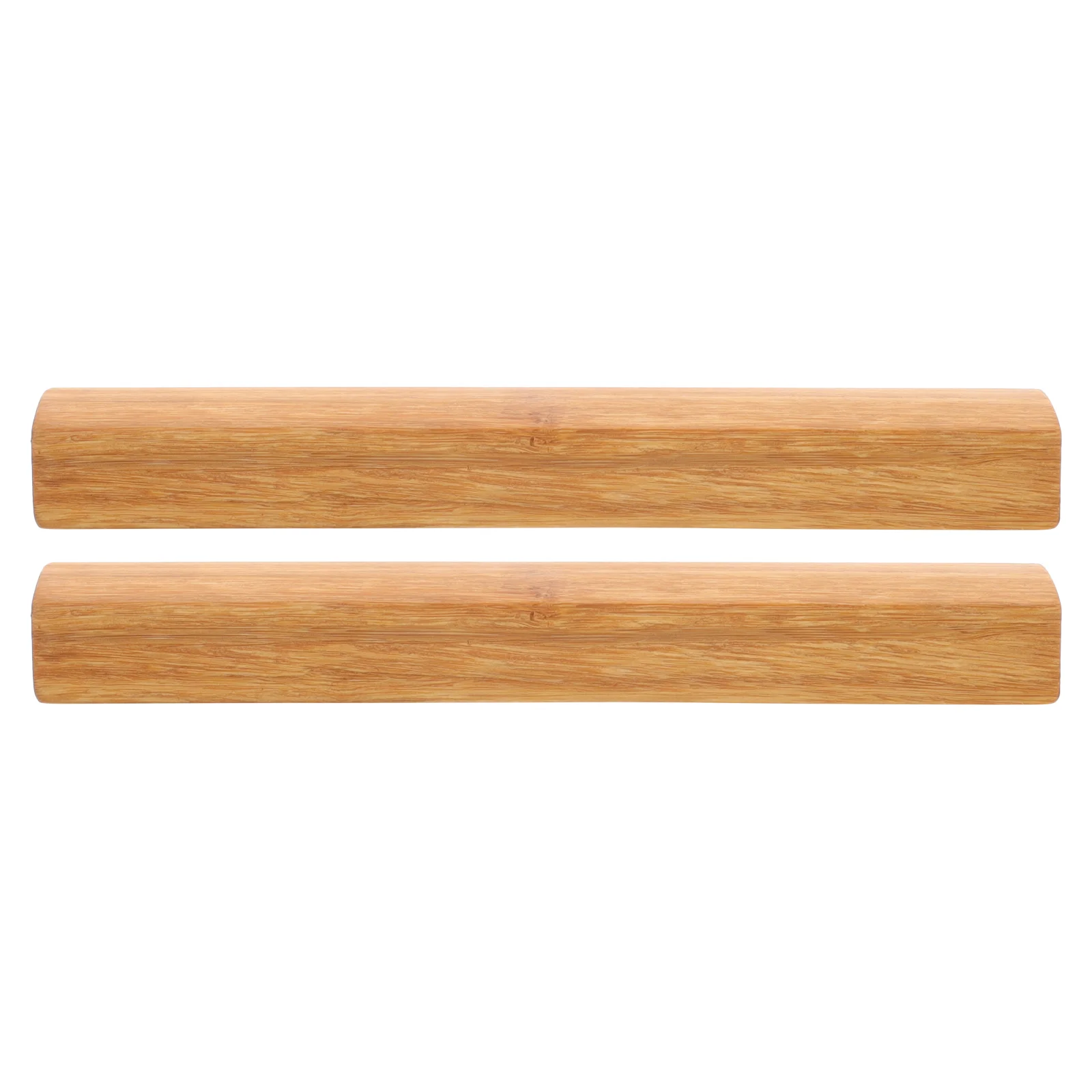 2 Pcs Wooden Ruler Calligraphy Paper Weight Supplies Painting Writing Paperweights