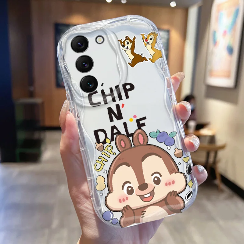 Disney-Funda de teléfono con diseño de Chip an'dale Cream, carcasa suave para Samsung A 23, 21, 20, 15, 14, 13, 11, 10, 05, 04, 03, 02 Core S E 4G 5G